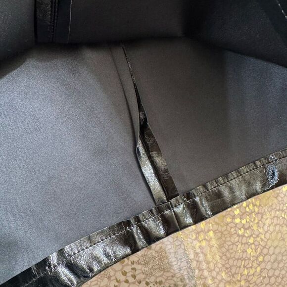 Vero Moda Black Shiny Coated Vinyl Short Mini Skirt XS NWT - Picture 6 of 11